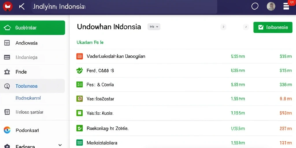 Antarmuka pengguna yang sederhana dan jelas.