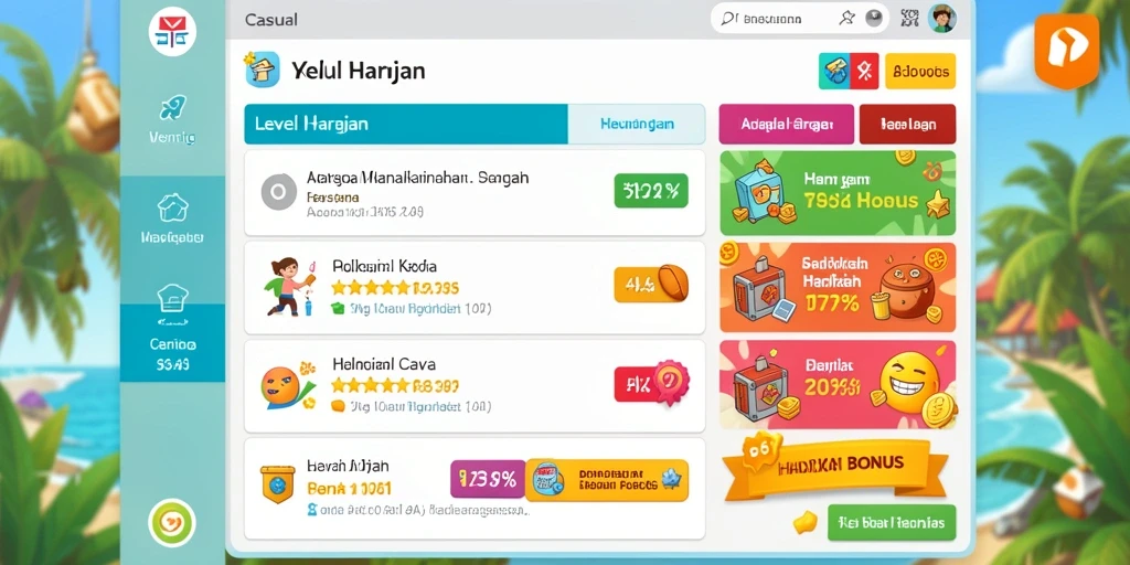 Tampilan awal game yang menarik dan memukau.