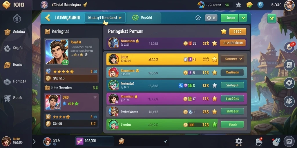 Tampilan antarmuka QQ222 yang modern dan menarik.